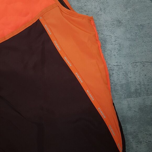 NIKE Therma Fit Wild Run Reversible Repel Running Vest Jacket Mens MEDIUM Orange - Picture 5 of 9